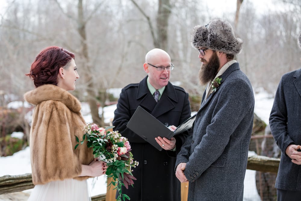 Winter Wedding by Candra Schank Photography at Dual Acres Sleigh & Wagon Rides